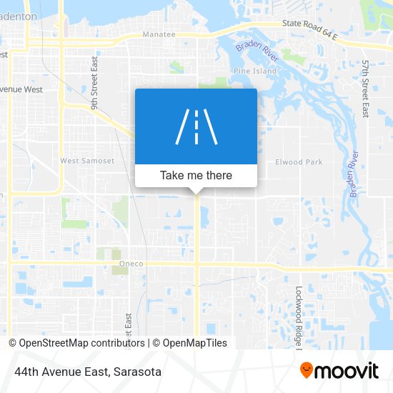 44th Avenue East map