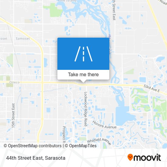 44th Street East map