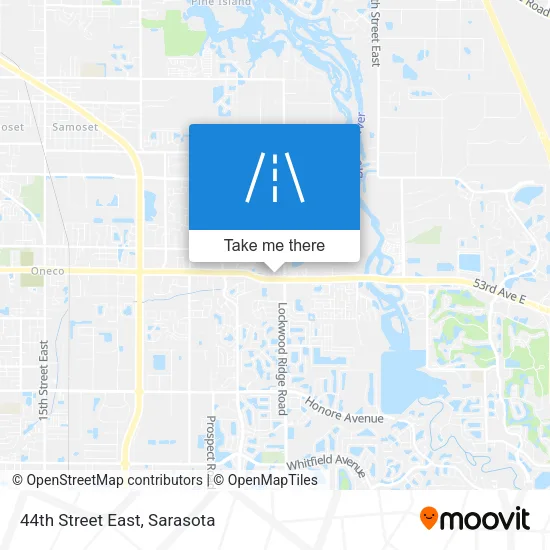 44th Street East map