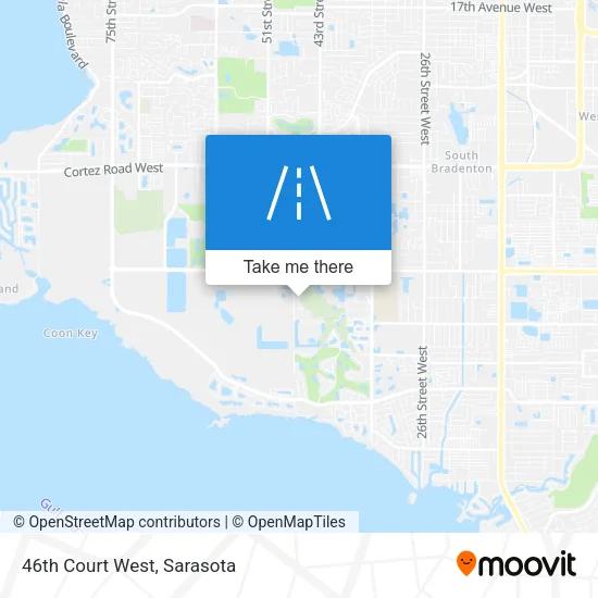 46th Court West map