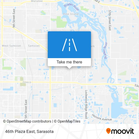 46th Plaza East map