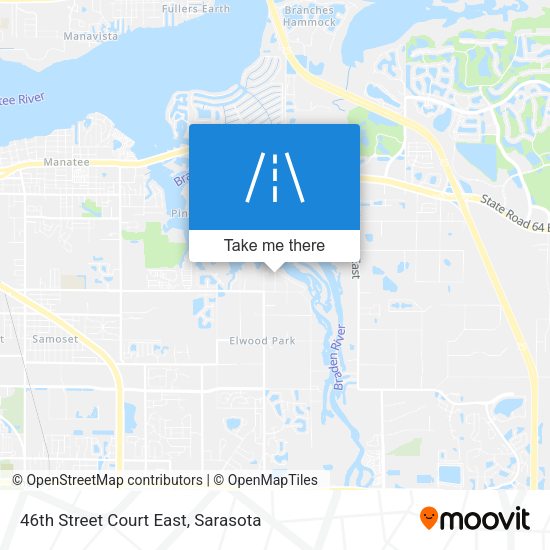 46th Street Court East map