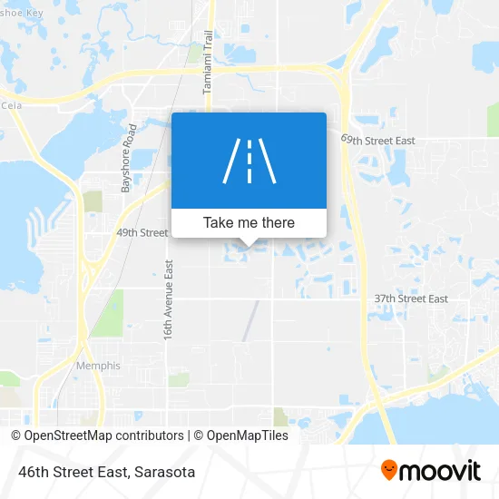 46th Street East map