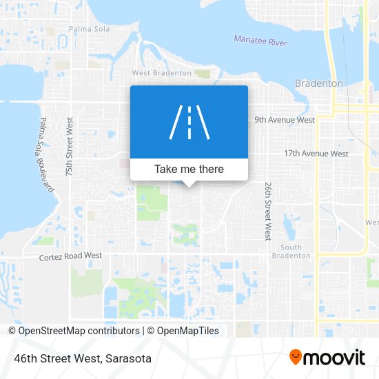 46th Street West map