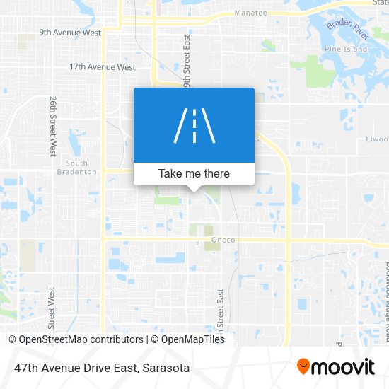 47th Avenue Drive East map