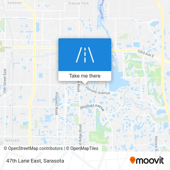 47th Lane East map