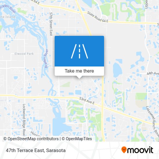 Mapa de 47th Terrace East