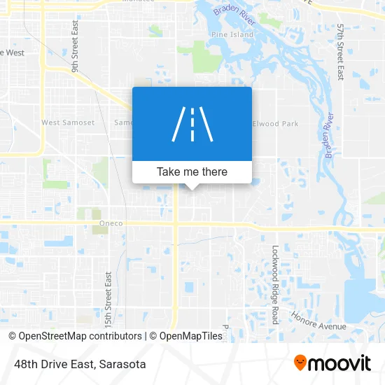 48th Drive East map