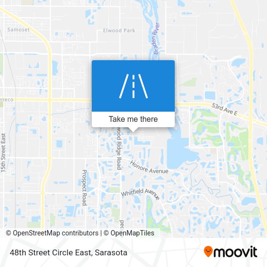 48th Street Circle East map
