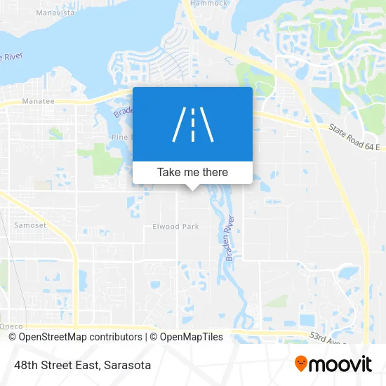 48th Street East map