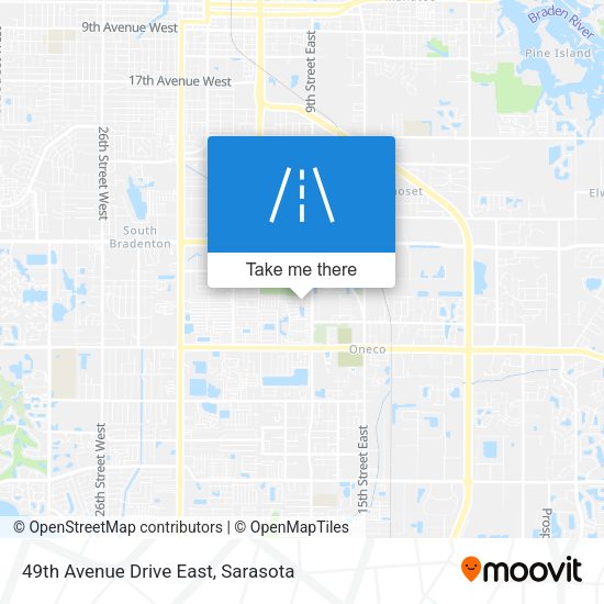 49th Avenue Drive East map