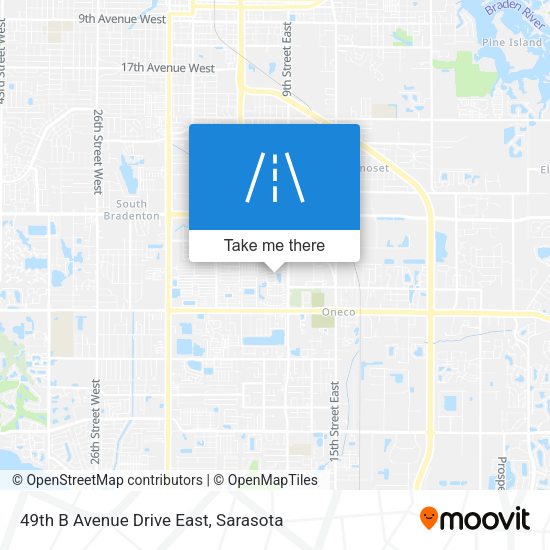 Mapa de 49th B Avenue Drive East