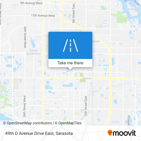 49th D Avenue Drive East map