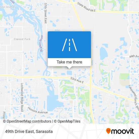 Mapa de 49th Drive East