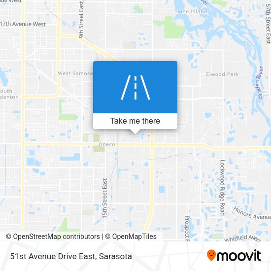 Mapa de 51st Avenue Drive East