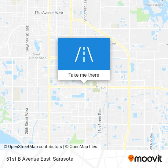 51st B Avenue East map
