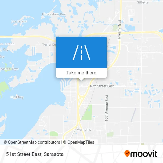 51st Street East map