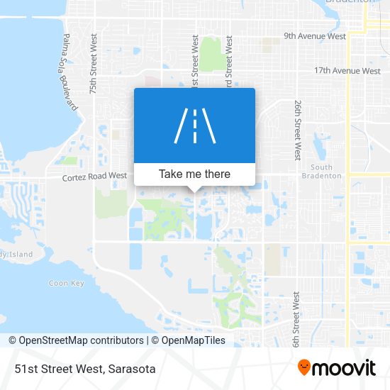 Mapa de 51st Street West
