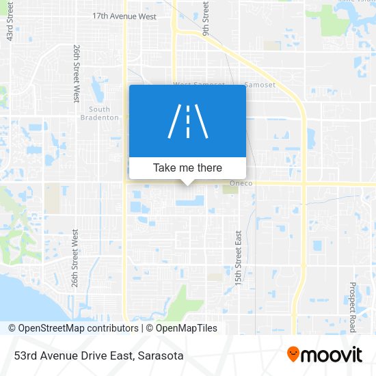 53rd Avenue Drive East map