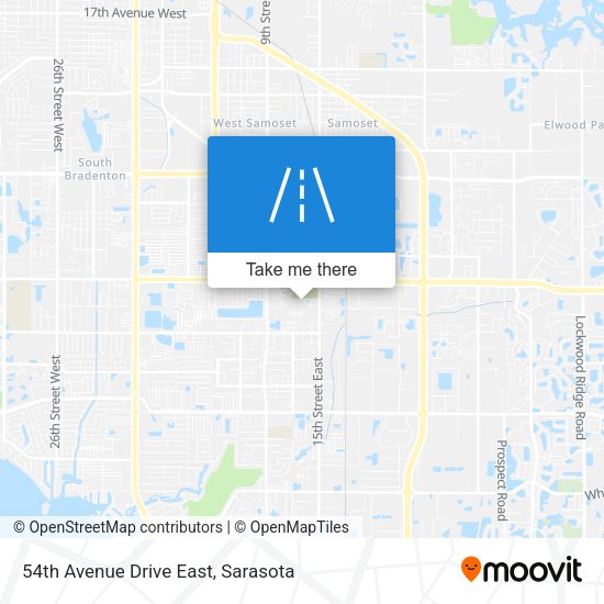 54th Avenue Drive East map