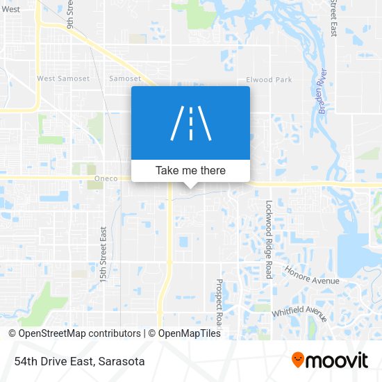 Mapa de 54th Drive East