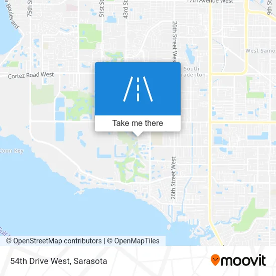 54th Drive West map