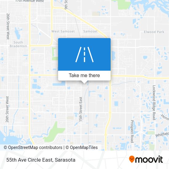 55th Ave Circle East map