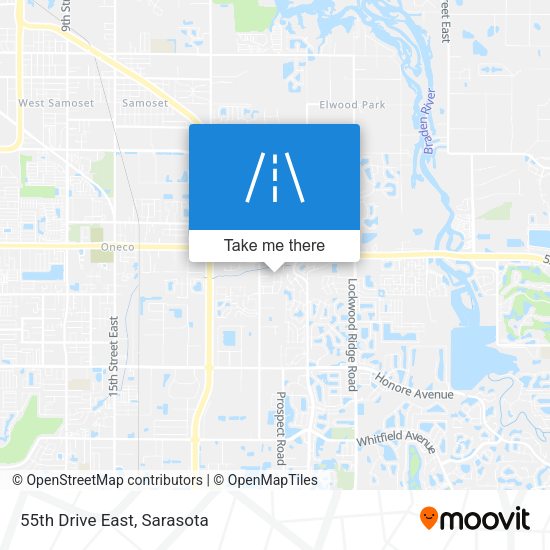 Mapa de 55th Drive East