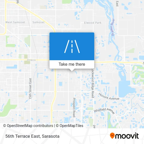 56th Terrace East map
