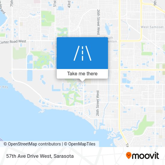 57th Ave Drive West map