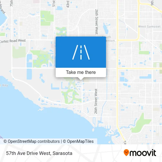 57th Ave Drive West map