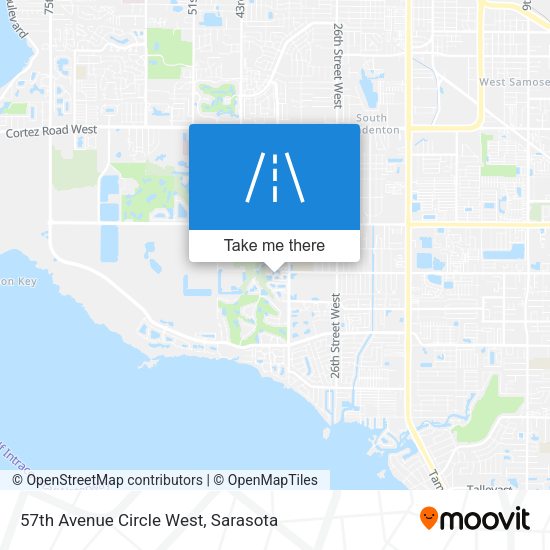 57th Avenue Circle West map