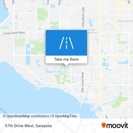 57th Drive West map