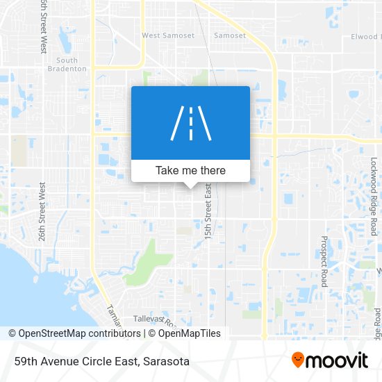 59th Avenue Circle East map
