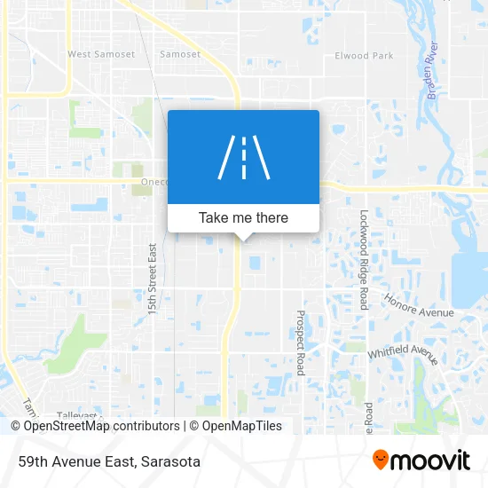 59th Avenue East map