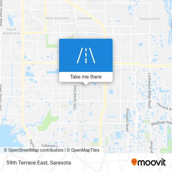 59th Terrace East map