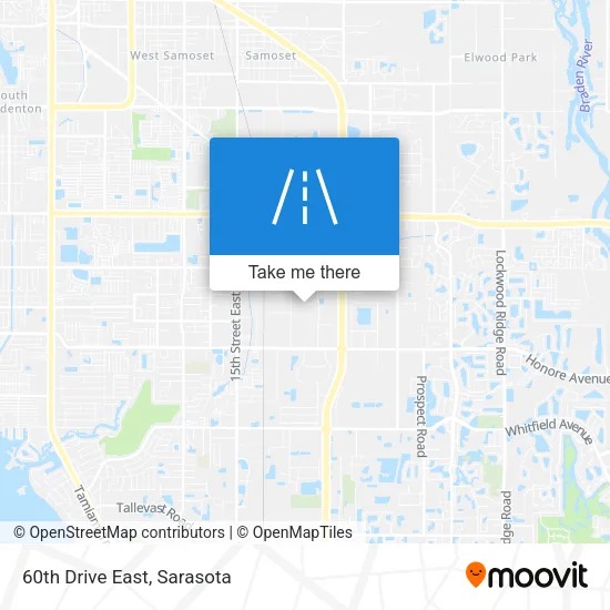 60th Drive East map
