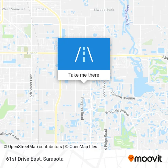 61st Drive East map