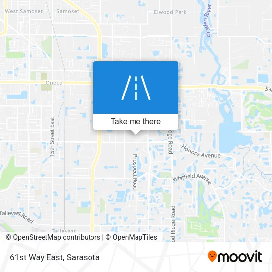 61st Way East map