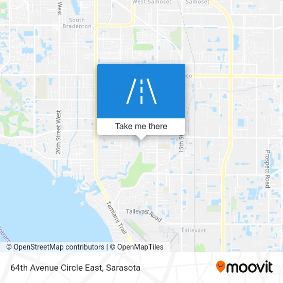 64th Avenue Circle East map