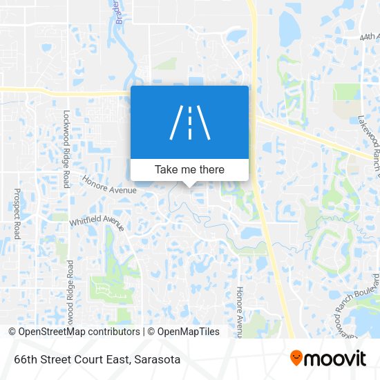 66th Street Court East map