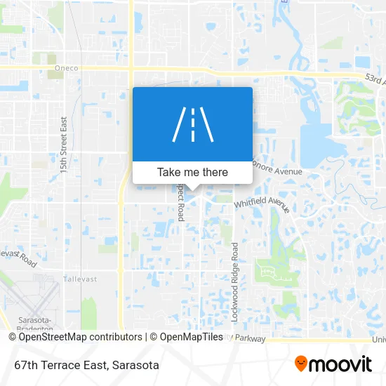 67th Terrace East map
