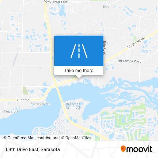 68th Drive East map