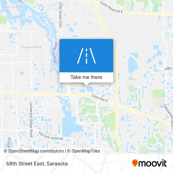 68th Street East map