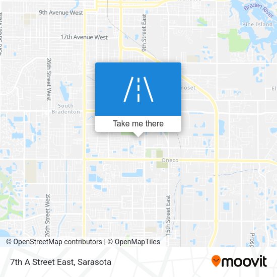 Mapa de 7th A Street East