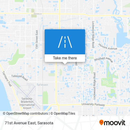 71st Avenue East map