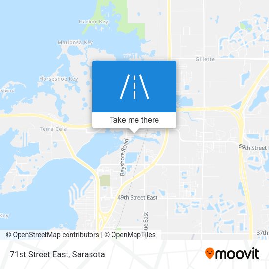 71st Street East map