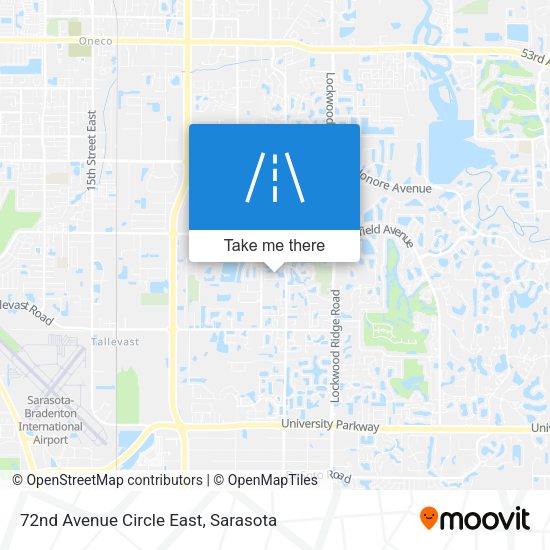 72nd Avenue Circle East map