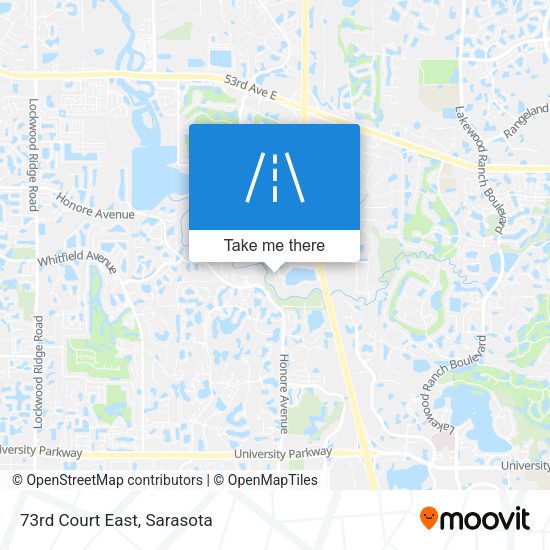 Mapa de 73rd Court East