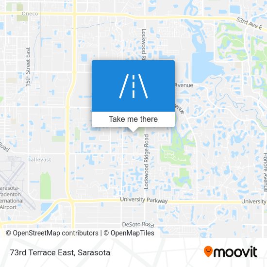 73rd Terrace East map